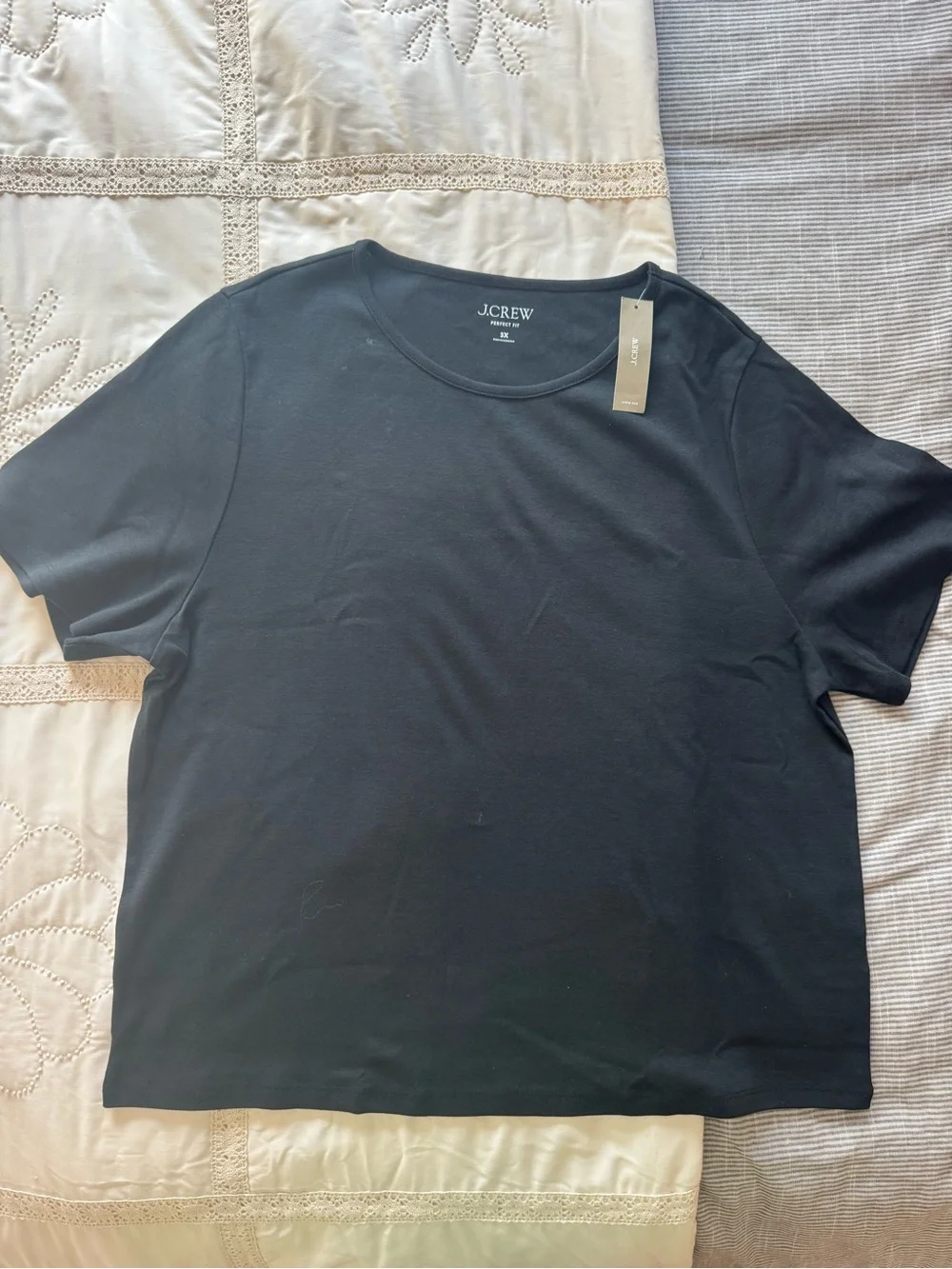 J. Crew Classic Black Crewneck Women's Tee